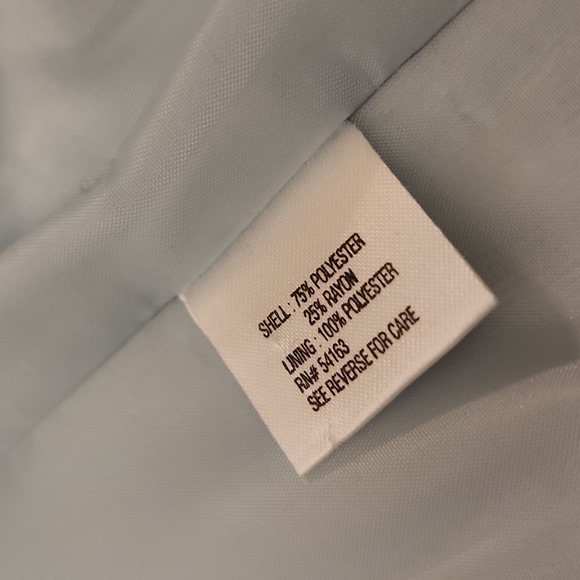 Calvin Klein Light blue lined classic womans blazer  S 8 - Picture 5 of 8